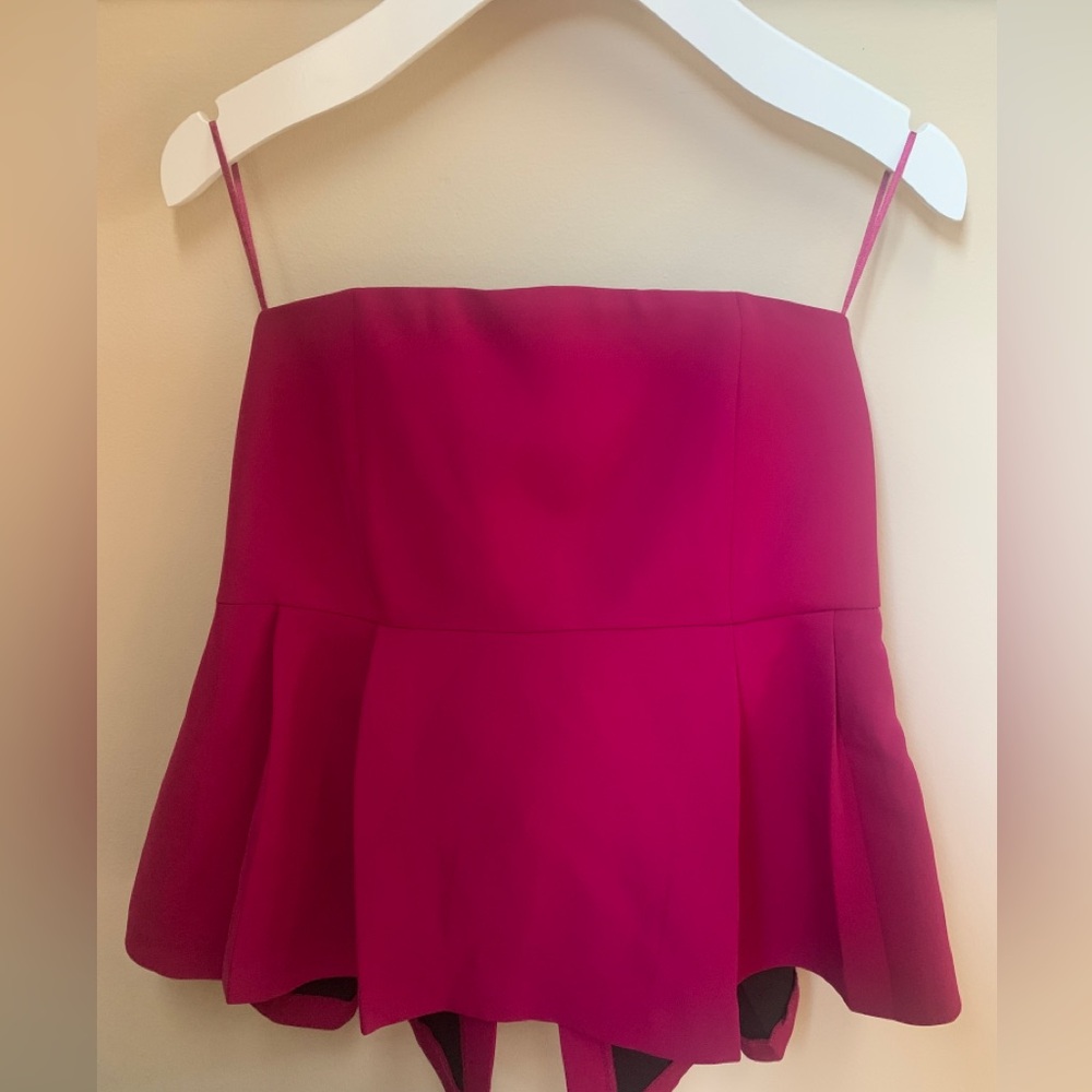 Zara Strapless  Swing Hem Top NWOT size L